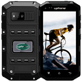 优豊(uphone) U5B 移动2G/联通3G三防智能对讲机手机 双卡双待 黑色 官方标准版