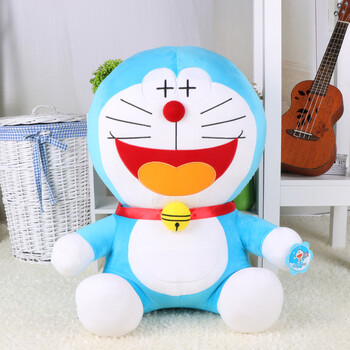 公仔叮当猫蓝胖子毛绒玩具玩偶机器猫大号送女生生日礼物 开怀款 40