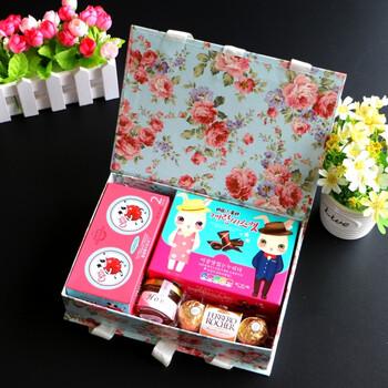 回礼礼盒宝宝满月周岁节庆用品糖盒订婚结婚喜糖礼盒定制生日礼物 h