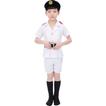 2018新款兒童迷彩表演服幼兒園水兵舞蹈服小海軍軍裝迷彩演出服裝 乳