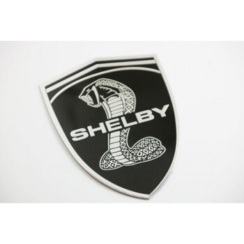 baoshiijie金属车标志汽车贴纸 汽车个性改装金属 蛇黑底shelby(右边)
