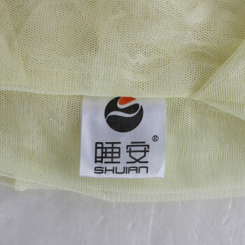 睡安蚊帐打挂墙钓鱼竿伸缩蚊帐三开门宫廷1.5m床 浅黄色 1.8m床