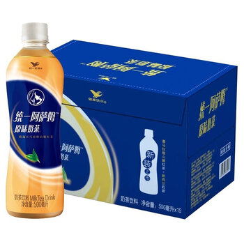 全国包邮统一 阿萨姆奶茶饮料500ml*15瓶 整箱