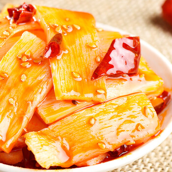 任满3件包邮香辣麻辣竹笋零食笋片红油脆笋小包装即食零食 香辣味