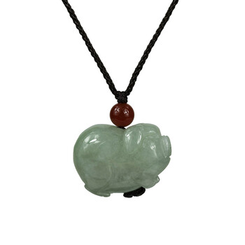 淘玉翡翠生肖玉猪吊坠如意富足玉挂件立体玉猪项链项坠可爱dk3