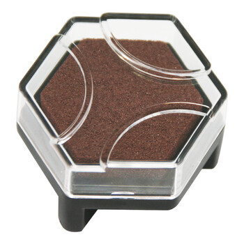 【全网低价】旗牌（Shachihata）Artline 办公文具财务小巧趣味六角多彩手帐印台印泥盒 茶色 NI-RV-BR美术写生