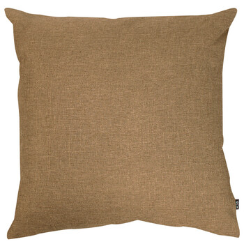 靠垫汽车沙发枕卧室客厅家用护腰靠枕床头办公室亚麻风格枕套 麻棕色