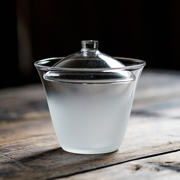 玻璃盖碗三才杯茶杯茶碗大号加厚耐热透明玻璃盖杯手抓壶功夫茶具