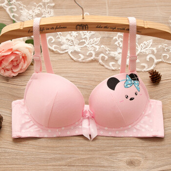 薄款无钢圈中学生内衣14-15-16-17-18岁发育期少女文胸夏季 粉色302