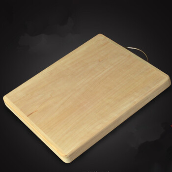 实木家用大号切菜板柳木整木案板老年树砧板方形钻板手工独木 60x40