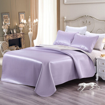 5m真皮纯色软硬头层水牛皮凉席子 紫罗兰(纯色软席)三件套送拖鞋 其它