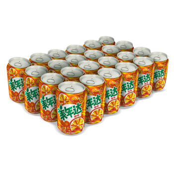 美年达 橙味 果味型汽水 330ml*24罐