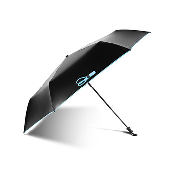 蕉下Banana Umbrella Air纯色杜鹃红超轻防晒太阳伞遮阳伞 杜鹃红三折款-麻布伞套