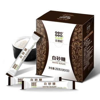 吉意欧 GEO 白砂糖50条 咖啡伴侣