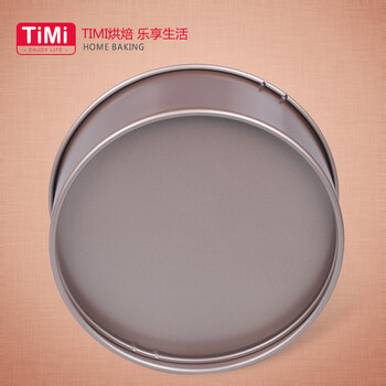 
                                        timi 烘焙模具 8英寸活底蛋糕模 金色不粘 圆形戚风 烤箱用 戚风蛋糕模具                