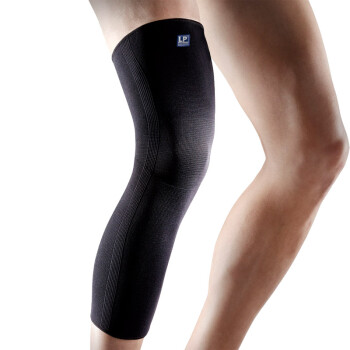 LP667KM男女运动护膝护腿关节足球跑步篮球加长保暖男女护全腿套  单只 L 40-47cm