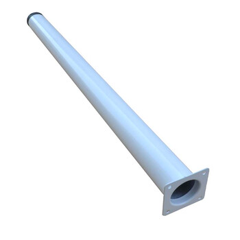 202a不锈钢桌腿书桌支架桌脚家具支撑腿支撑柱吧台柱 特厚60cm本色