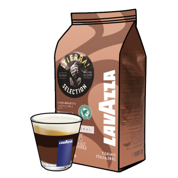 LAVAZZA 拉瓦萨 大地系列 原产地精品咖啡豆 现磨纯黑咖啡粉 1kg *2件