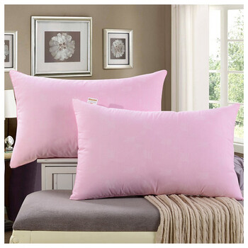 单人粉色颈椎枕枕头枕芯学生纤维枕情侣 一只