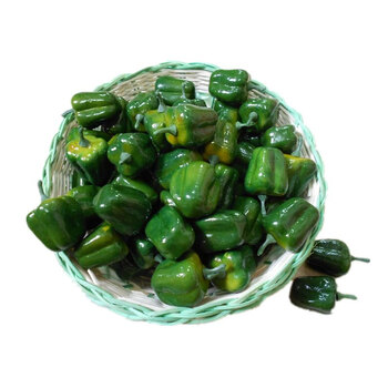 新品 仿真迷你水果蔬菜假红辣椒茄子玻璃瓶装饰模型道具摆饰品 玫红色