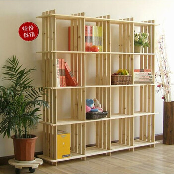 20格架实木书架层架玩具收纳架格子铺货架鞋架木架置物架 16格 130*32