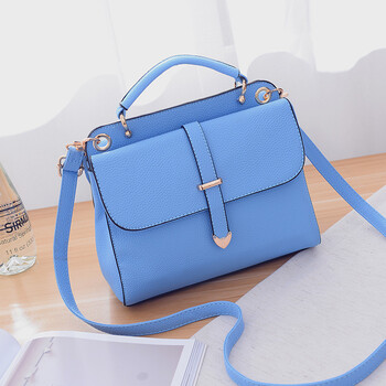 真皮包包女2018新款潮韩版百搭斜挎单肩邮差包学生简约手提包时尚女包