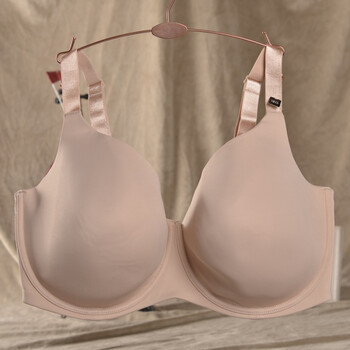 大码女士内衣 全罩杯无痕文胸 胖mm薄款大罩杯文胸 肤色胸罩 肤色