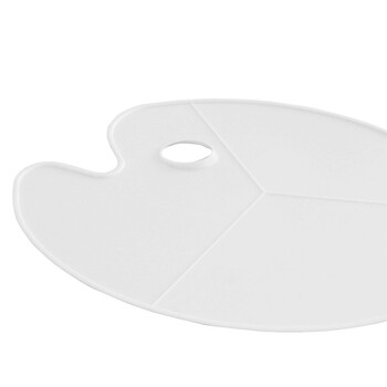 【全网低价】芬尚  大号椭圆形颜料调色板 加厚优质塑料丙烯画水粉画三线调色盘 学生美术绘画用43*30cm