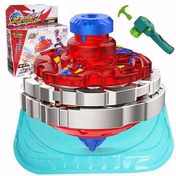 三宝陀螺超变系统合体叠加能量爆发训练版系列陀螺男孩玩具 魔刃毒蝎