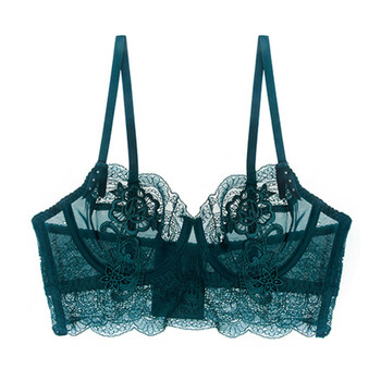 款式二四排扣绿色文胸 70b