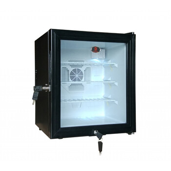 30l40l学校幼儿园食品留样柜保鲜冷藏箱酒店冰箱带锁 40l黑色双锁 43