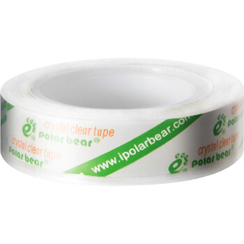 北极熊（Polar bear）高透明文具胶带高粘小胶带学生错题整理学习办公用品12mm*18m（窄型）12卷装CC-1212 