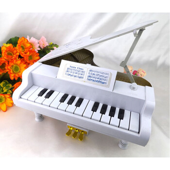 钢琴音乐盒天空之城八音盒儿童生日小礼物钢琴模型女生情人礼物 大号