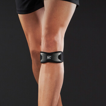 LP髌骨带可调节式运动护膝男女跑步运动护具篮球装备CT73 均码 银色