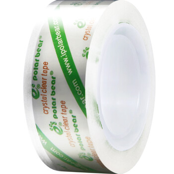 北极熊(Polar bear)高透明文具胶带高粘小胶带学生错题整理学习办公用品18mm*18m(宽型)8卷装CC-188 北极熊(Polar bear)高透明文具胶带高粘小胶带学生错题整理学习办公用品18mm*18m(宽型)8卷装CC-188