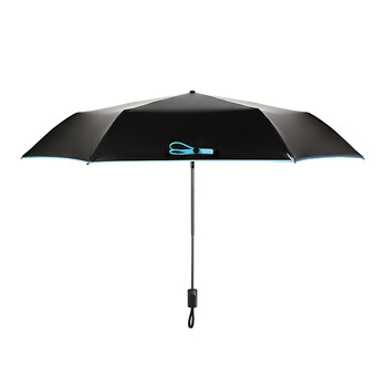 蕉下Banana Umbrella Air纯色杜鹃红超轻防晒太阳伞遮阳伞 杜鹃红三折款-麻布伞套