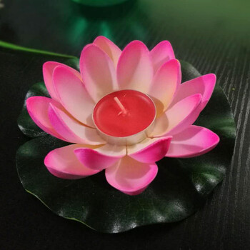 节日祈福蜡烛荷花灯 七夕创意礼品河灯 中秋许愿灯莲花灯水灯佛灯