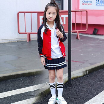 小学生校服春秋款纯棉儿童运动班服夏装幼儿园园服春秋套装三件套