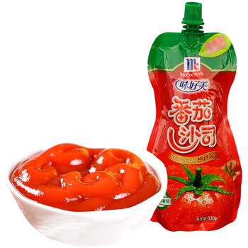 【买2包邮】味好美番茄沙司330g 肯德基番茄酱寿司披萨手抓饼汉堡薯条