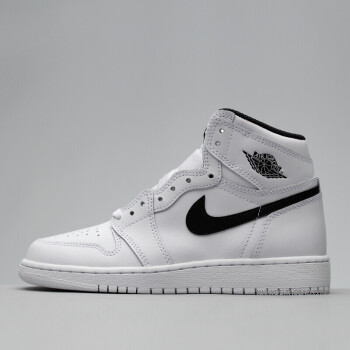 jordan 1 retro og aj1男鞋白黑阴阳元年乔1篮球鞋555088