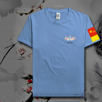 火箭军印花短袖t恤男装军人作训上衣服饰八一元素体能训练衫夏潮 天