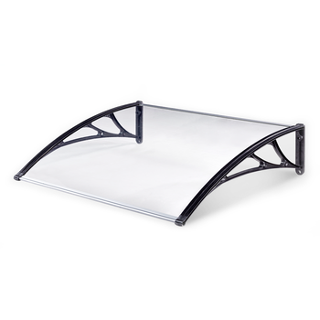 塑钢支架雨棚遮雨遮阳棚雨篷透明耐力板窗户阳台露台雨挡空调雨搭 120