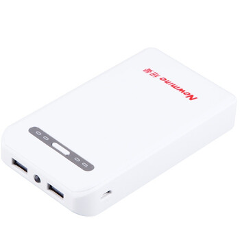 
                                        纽曼（Newmine）A100 双USB输出 便携 移动电源/充电宝 10000mAh 素雅版 手机平板通用                