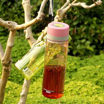 
                                                                                乐扣乐扣（LOCK&LOCK） 水杯运动塑料茶杯男女士学生儿童水壶 蓝色600ML                