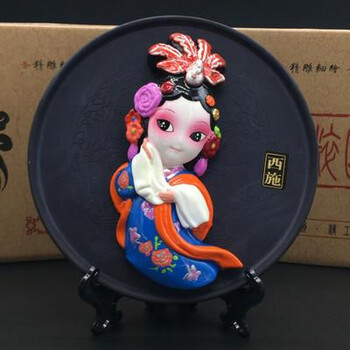 泥塑工艺品 京剧脸谱中国特色出国礼品西安旅游纪念品 西施