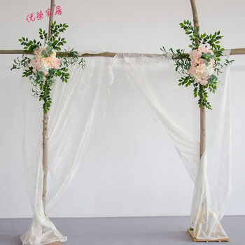 婚庆装饰道具仿真花婚礼舞台布置花墙背景墙路引拱门花排橱窗花艺 c款