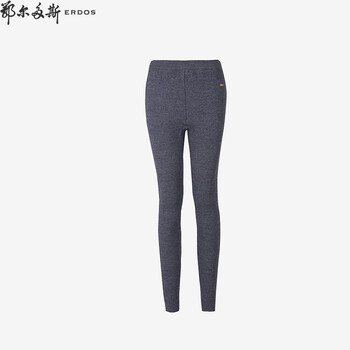 鄂尔多斯 厚款弹力双提女裤 深灰 160/70A