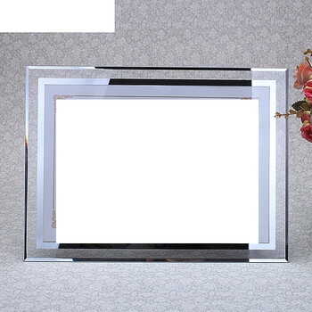 家装软饰 相框/照片墙 骁熊 新款 创意家居 水晶玻璃相框透明摆台摆放