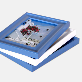 艾法相框照片墙组合 相框架相片墙油画装饰画客厅卧室画相册墙贴情迷地中海AF-ZPQ044 蓝白