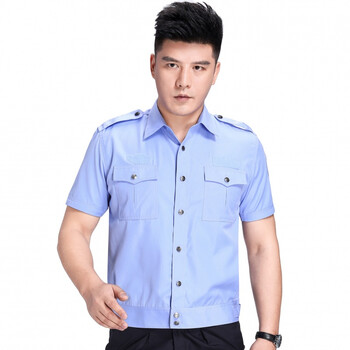 交警夏装单位执勤服短袖衬衫上衣保安制服半袖衬衫工作服夏季大码民警